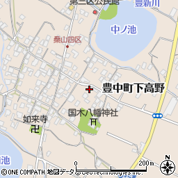 香川県三豊市豊中町下高野1447周辺の地図