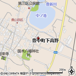 香川県三豊市豊中町下高野1486周辺の地図