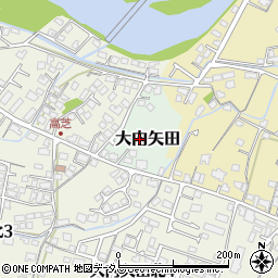 山口県山口市大内矢田周辺の地図