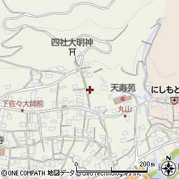 和歌山県海草郡紀美野町下佐々397周辺の地図