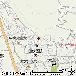 和歌山県海草郡紀美野町下佐々206周辺の地図