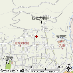 和歌山県海草郡紀美野町下佐々278周辺の地図