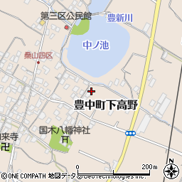 香川県三豊市豊中町下高野1485周辺の地図