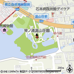 温山荘園周辺の地図