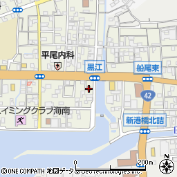 松屋海南店周辺の地図