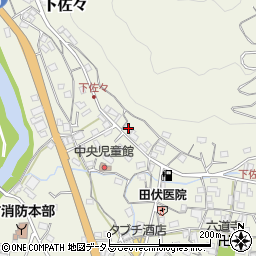 和歌山県海草郡紀美野町下佐々186周辺の地図