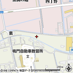 徳島県鳴門市大津町矢倉裏24周辺の地図