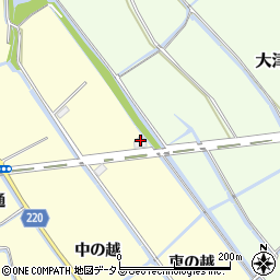 徳島県鳴門市大津町段関東の越135周辺の地図
