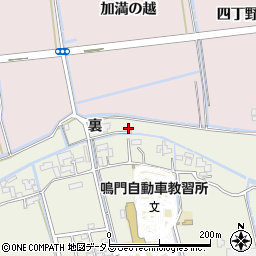 徳島県鳴門市大津町矢倉裏29周辺の地図