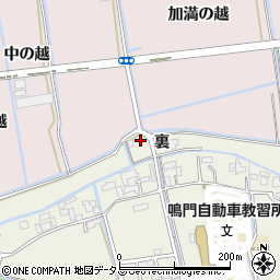 徳島県鳴門市大津町矢倉裏34周辺の地図