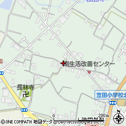 香川県三豊市豊中町笠田笠岡2437-1周辺の地図
