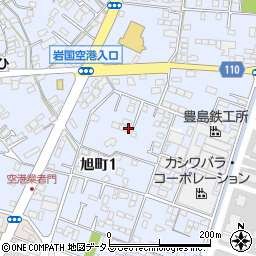 山口県岩国市旭町1丁目8周辺の地図