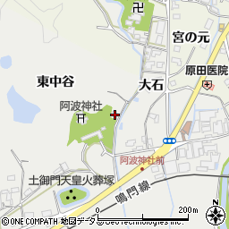 徳島県鳴門市大麻町池谷大石82周辺の地図