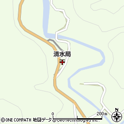 清水郵便局周辺の地図