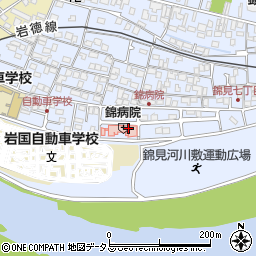 錦病院周辺の地図