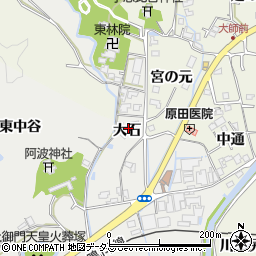 徳島県鳴門市大麻町池谷大石41周辺の地図