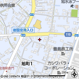 山口県岩国市旭町1丁目11周辺の地図