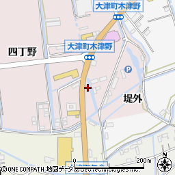 徳島県鳴門市大津町木津野西辰巳11-1周辺の地図