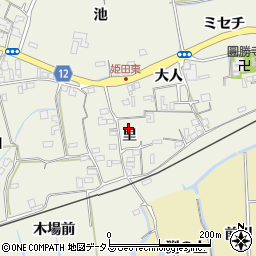 徳島県鳴門市大麻町姫田里周辺の地図