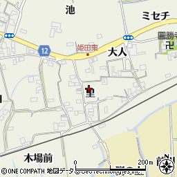 徳島県鳴門市大麻町姫田（里）周辺の地図