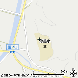 美祢市役所保育園　真長田保育園周辺の地図