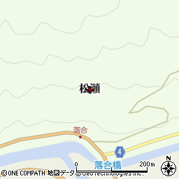 和歌山県海草郡紀美野町松瀬周辺の地図