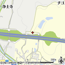 徳島県鳴門市大麻町萩原（チゴノ谷）周辺の地図