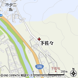 和歌山県海草郡紀美野町下佐々15周辺の地図