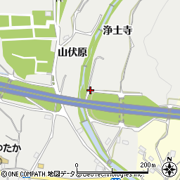 徳島県鳴門市大麻町板東浄土寺周辺の地図