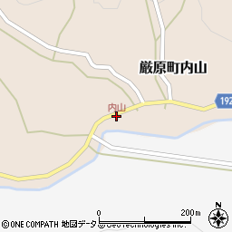 内山周辺の地図