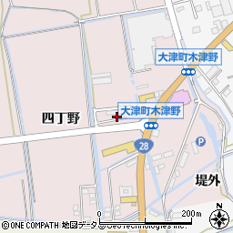 徳島県鳴門市大津町木津野西辰巳17周辺の地図