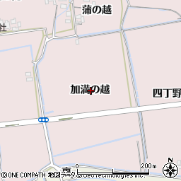 徳島県鳴門市大津町木津野加満の越周辺の地図