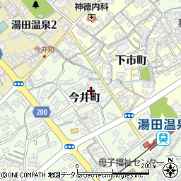 湯田停車場線周辺の地図