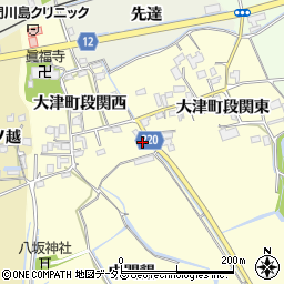 徳島県鳴門市大津町段関西25周辺の地図