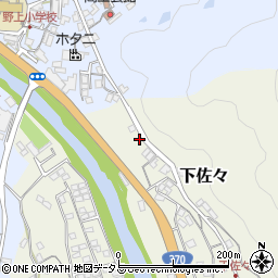 和歌山県海草郡紀美野町下佐々26-1周辺の地図