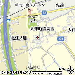 徳島県鳴門市大津町段関西45周辺の地図