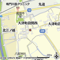 徳島県鳴門市大津町段関西16周辺の地図