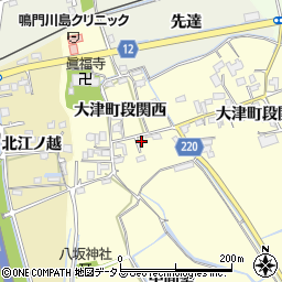 徳島県鳴門市大津町段関西17周辺の地図
