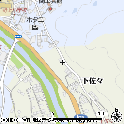 和歌山県海草郡紀美野町下佐々26周辺の地図