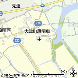 徳島県鳴門市大津町段関中の越2周辺の地図