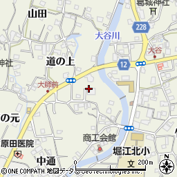 堀江公民館周辺の地図