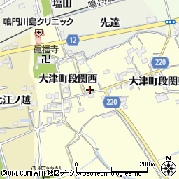 徳島県鳴門市大津町段関西30周辺の地図