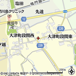 徳島県鳴門市大津町段関東84-6周辺の地図