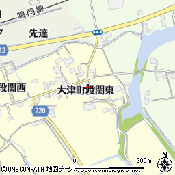 徳島県鳴門市大津町段関東21-1周辺の地図