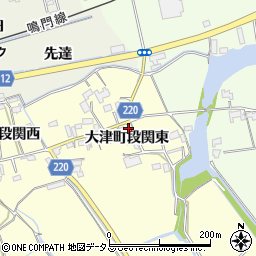 徳島県鳴門市大津町段関東21周辺の地図