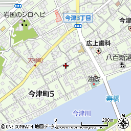 山口県岩国市今津町5丁目7-21周辺の地図