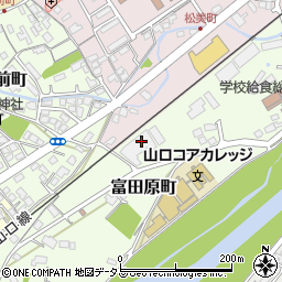 愛児園　湯田保育所周辺の地図