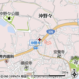 和歌山県海南市沖野々268-1周辺の地図