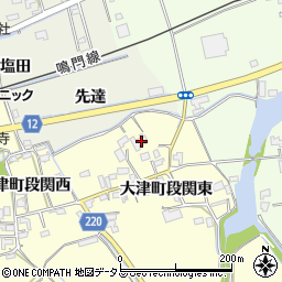 徳島県鳴門市大津町段関東56周辺の地図