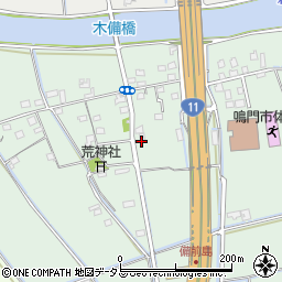 徳島県鳴門市大津町備前島184周辺の地図